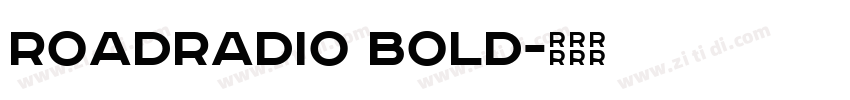 RoadRadio Bold字体转换